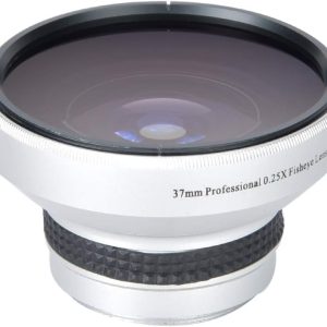 37mm Fisheye Lens Camcorder, 37 mm Fish Eye Lens 0.25X Super Fisheye Additional Lens for 37mm Caliber Camera Lenses